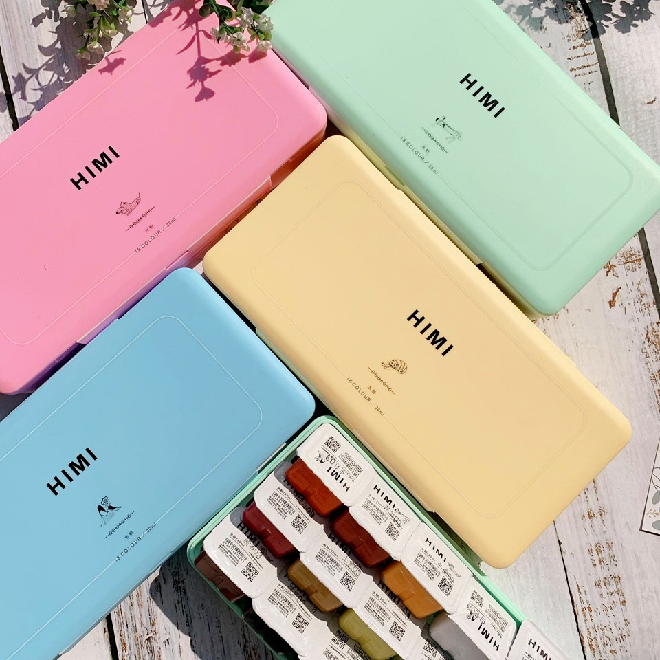 Màu Gouache Himi thạch 18 / 24 màu