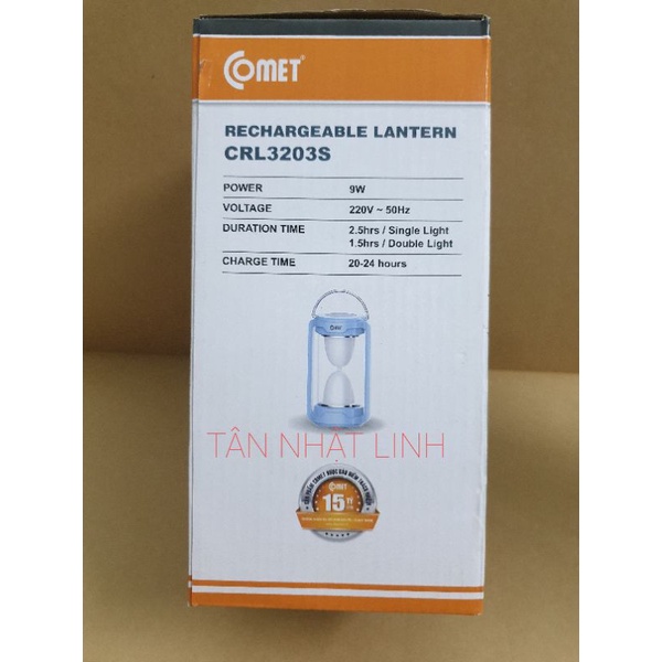 Đèn Sạc Led tích hợp tấm pin solar COMET CRL3203S 9W
