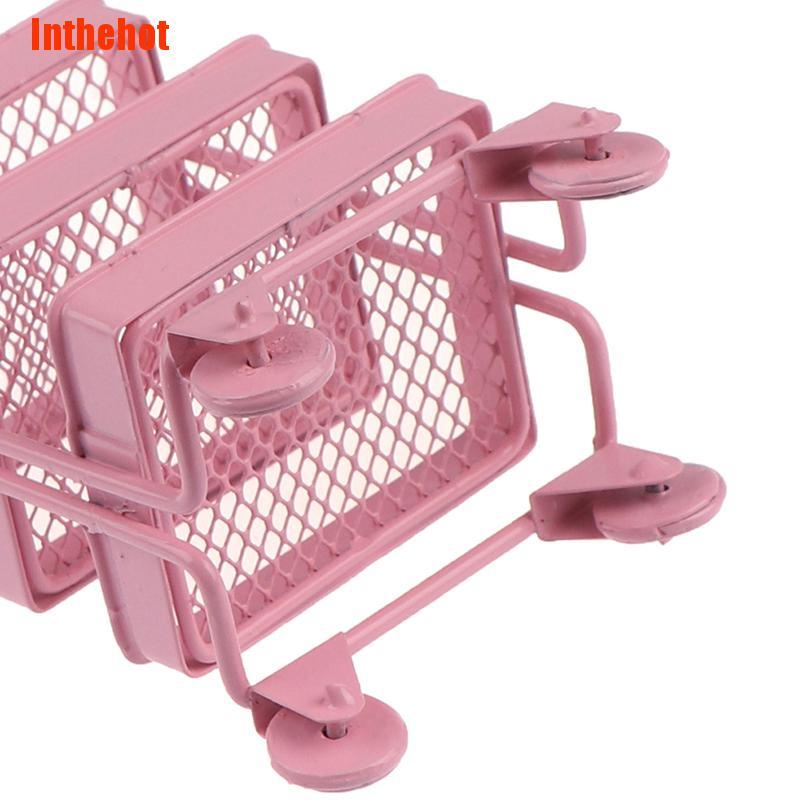 Mô Hình Sách Mini Tỉ Lệ 1: 12 Có Bánh Xe Tiện Dụng Cho Búp Bê