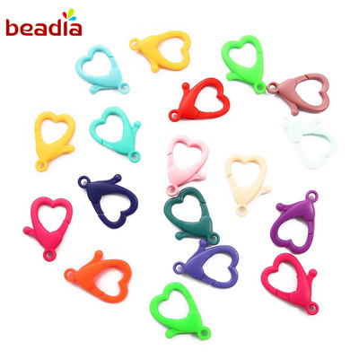 Set vòng và khóa gài Beadia bằng hợp kim dùng làm đồ trang sức thủ công với màu sắc ngẫu nhiên tiện lợi