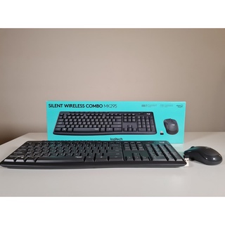 Combo bàn phím + chuột không dây Logitech MK295 màu đen (USB/SilentTouch) - HÀNG CHÍNH HÃNG