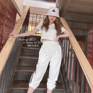 Sét thể thao , áo crt phối quần bom .