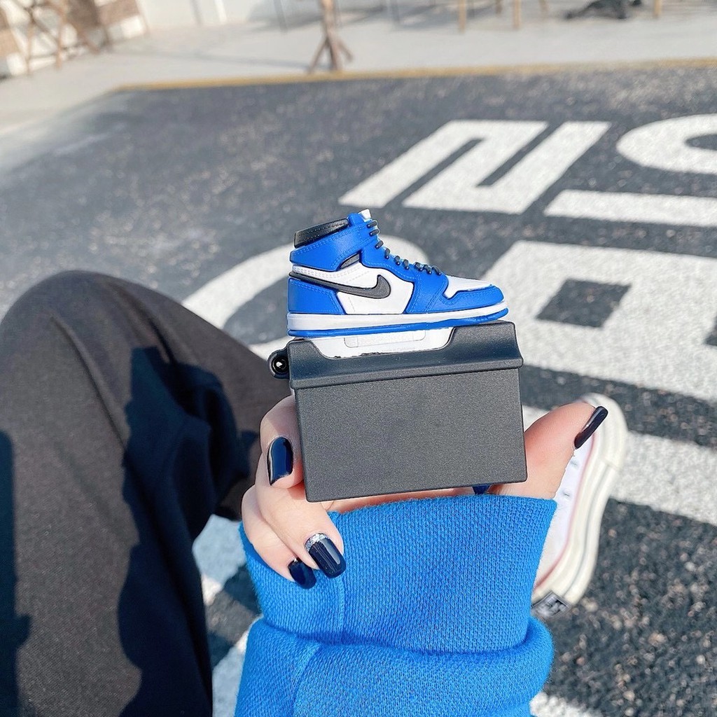 Vỏ Bảo Vệ Hộp Sạc Tai Nghe airpods 1/2/3 pro Hình Giày Nike Air Jordan Thời Trang