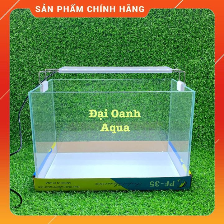 Bộ Bể Cá 35cm Kính Siêu Trong 5 Mặt, Dài 35cm Rộng 21cm Cao 23cm - Bể Cá Cảnh Mini