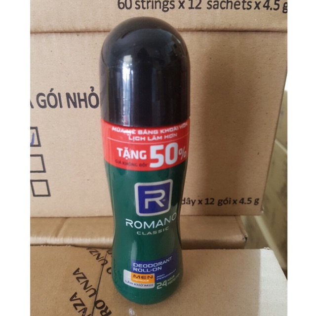 Lăn khử mùi romano 75ml và 50ml