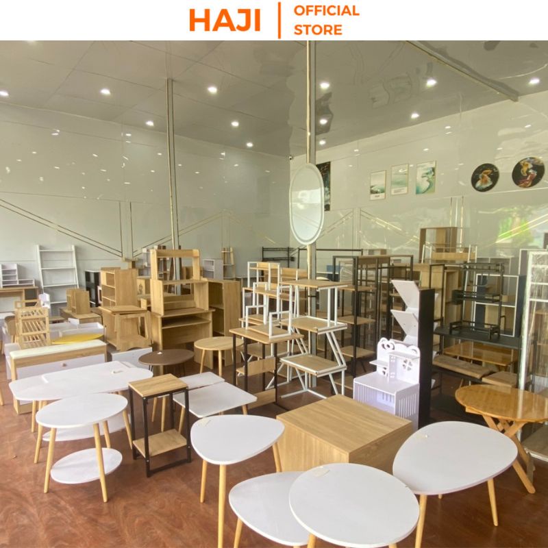 Bàn trà ngồi bệt hình vuông cạnh bo tròn tinh tế thương hiệu HAJI A75