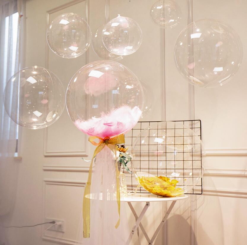 Phụ kiện trang trí bong bóng trong suốt 18-36 inch/ dây đèn/ miếng dán/ các loại khác tùy chọn dành cho tiệc tùng