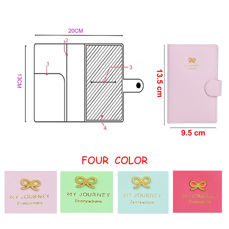 Ví Da PU Bảo Vệ Hộ Chiếu Và Thẻ Tiện Lợi Đi Du Lịch Mới