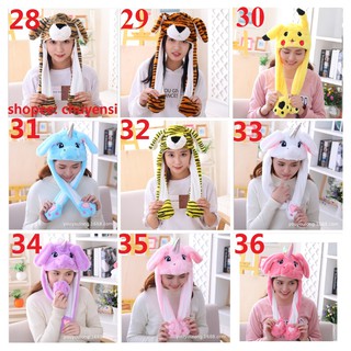 Mũ tai thỏ giật Kpop 9 mẫu (Set thứ 4) - Hàng sẵn - Có bán sỉ