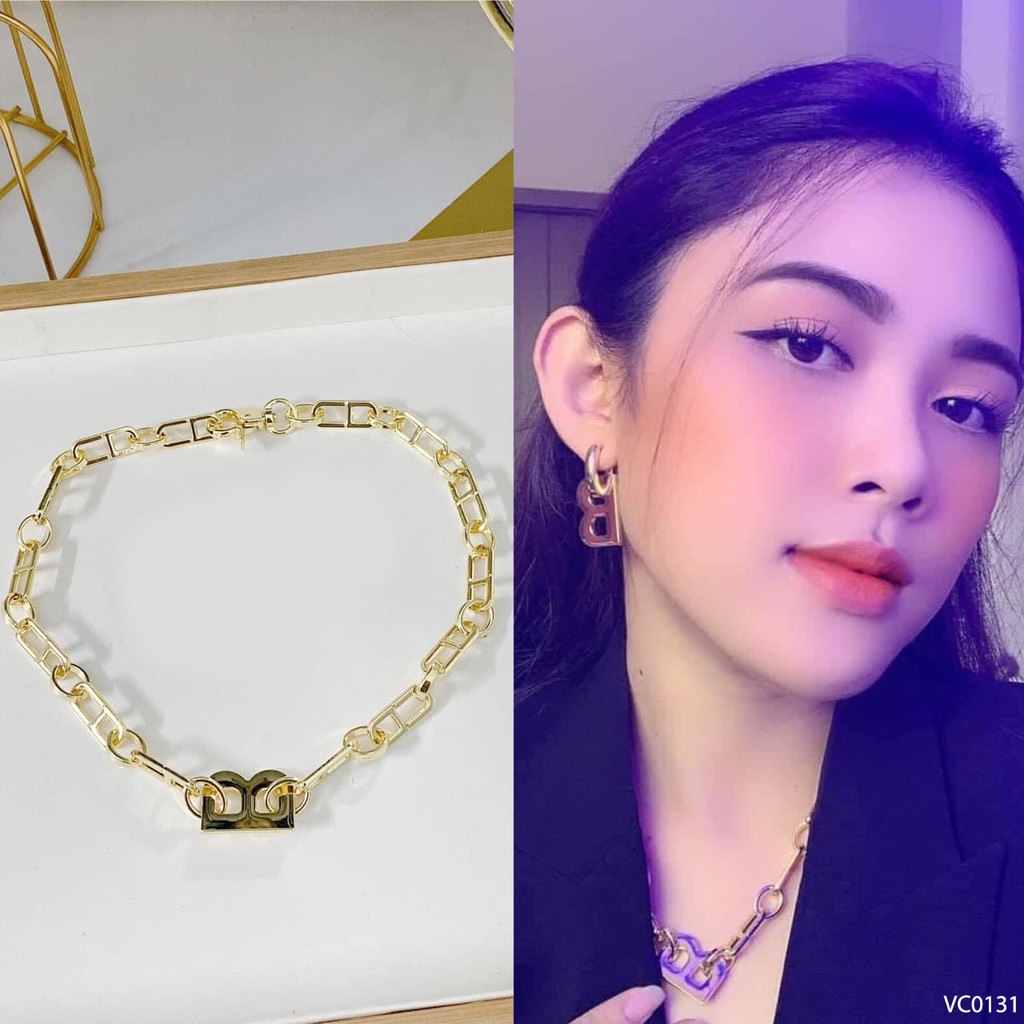 Vòng cổ choker nữ cao cấp bền màu sang trọng VC0131