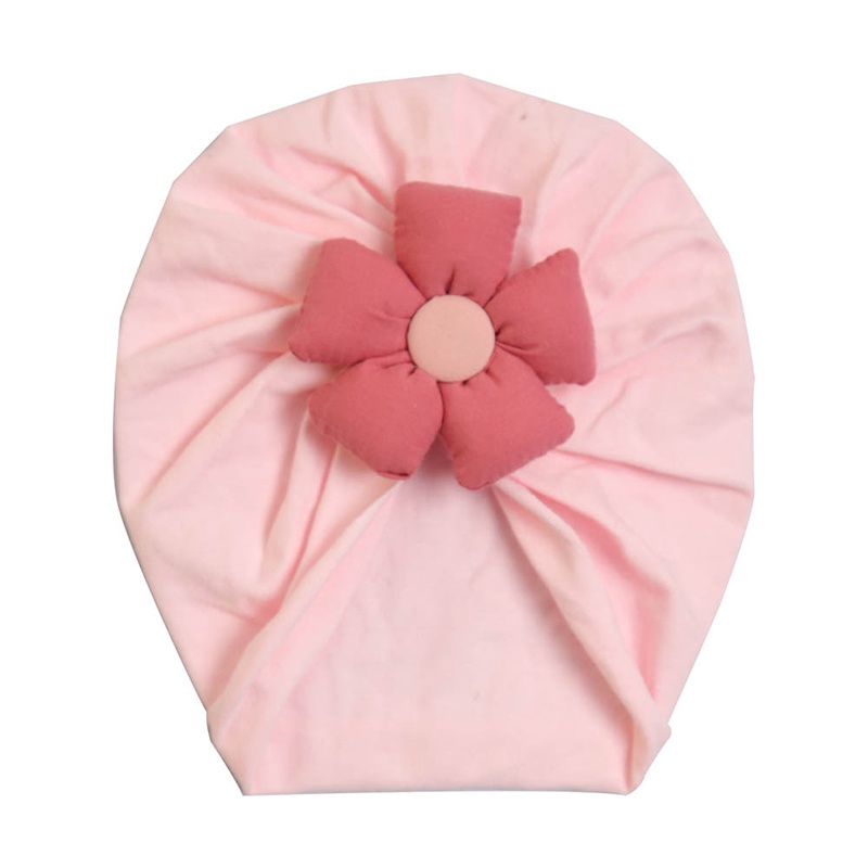 Mũ Turban In Hoa Màu Sắc Dễ Thương Thời Trang Mùa Hè Thoáng Khí Co Giãn Cho Bé