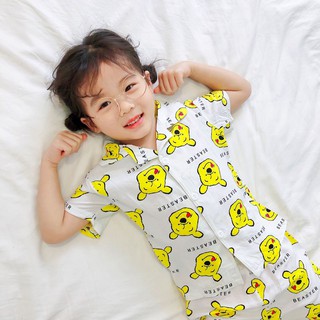[HOT] - BỘ ĐỒ PIZAMA BÉ GÁI COTTON LỤA MÙA HÈ (HÀNG LOẠI 1)