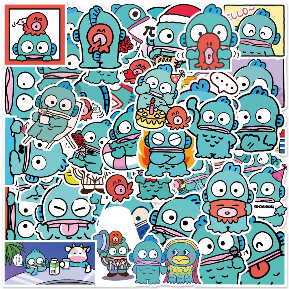 [ 50 hình] Sticker Dán Nón Bảo Hiểm Nhãn Dán Chống Thấm Nước Sticker Hoạt Hình animal Dán Laptop Vali  mẫu Thủy Quái