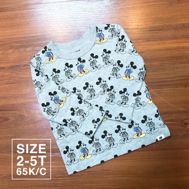 Áo phông cotton mickey kute  Size 2-5T