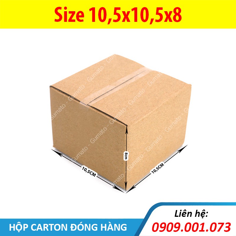 Hộp giấy P18 size 10,5x10,5x8 cm, thùng carton gói hàng Everest