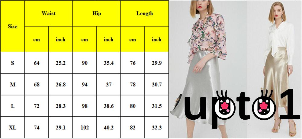 Up-Women´s High Waist Skirt Glossy Satin Trumpet Skirt Party Skirts Fashion Metallic Shiny Skirt | BigBuy360 - bigbuy360.vn