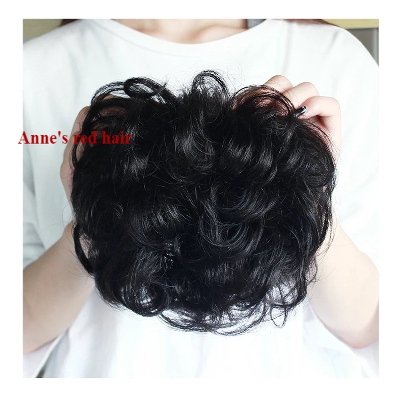 Tóc giả xoăn thoáng khí thời trang tự nhiên cho nam