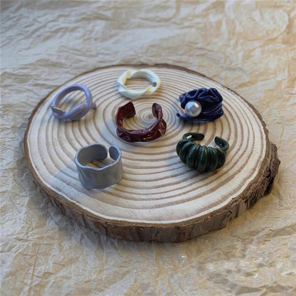 Nhẫn Hở Họa Tiết Hình Học Độc Đáo Thời Trang Cho Nữ