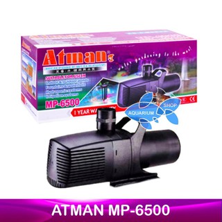 Máy bơm nước hồ cá, bể cá Atman MP 6500 (85w, 6500l/h) công suất lớn, loại tốt nhất (Đen)- BH Fish Mart