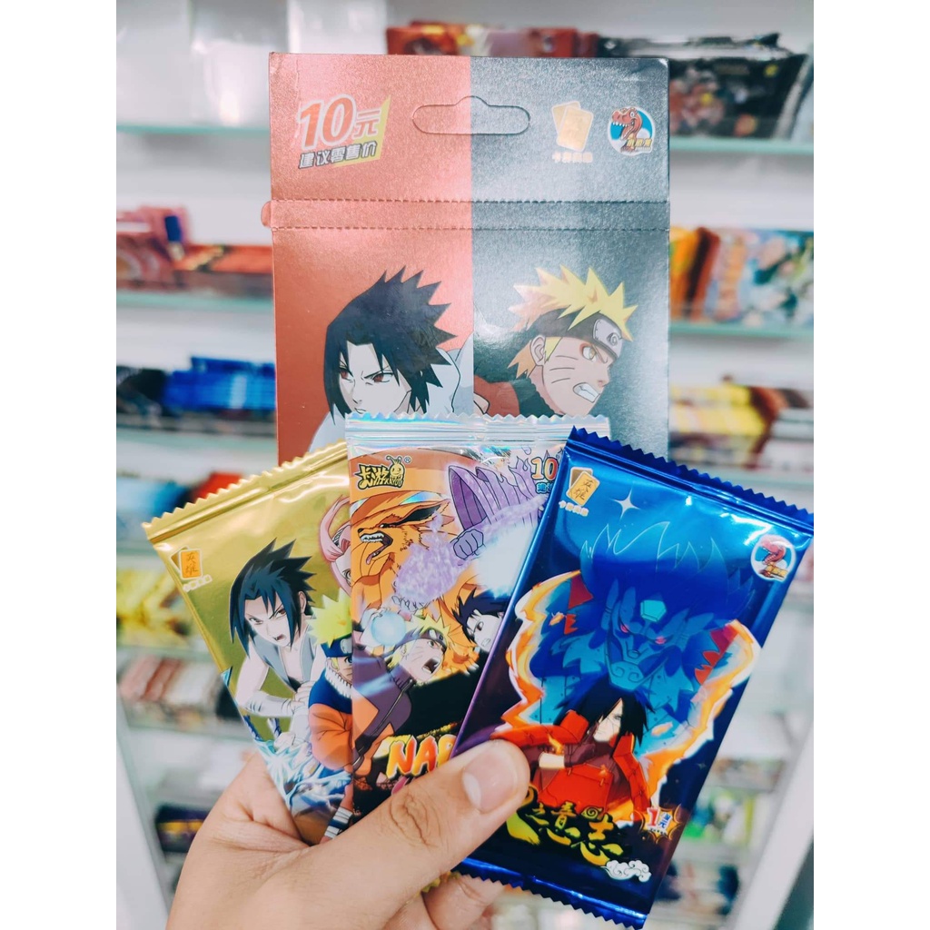 Tổng hợp Set 5 ảnh thẻ nhân phẩm Anime Naruto ngẫu nhiên chibi xinh xắn - Chính hãng Kayou