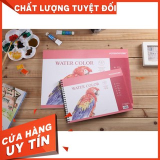 Sổ vẽ màu nước Potentate, hotpress, Rough (Bìa hình con vẹt)