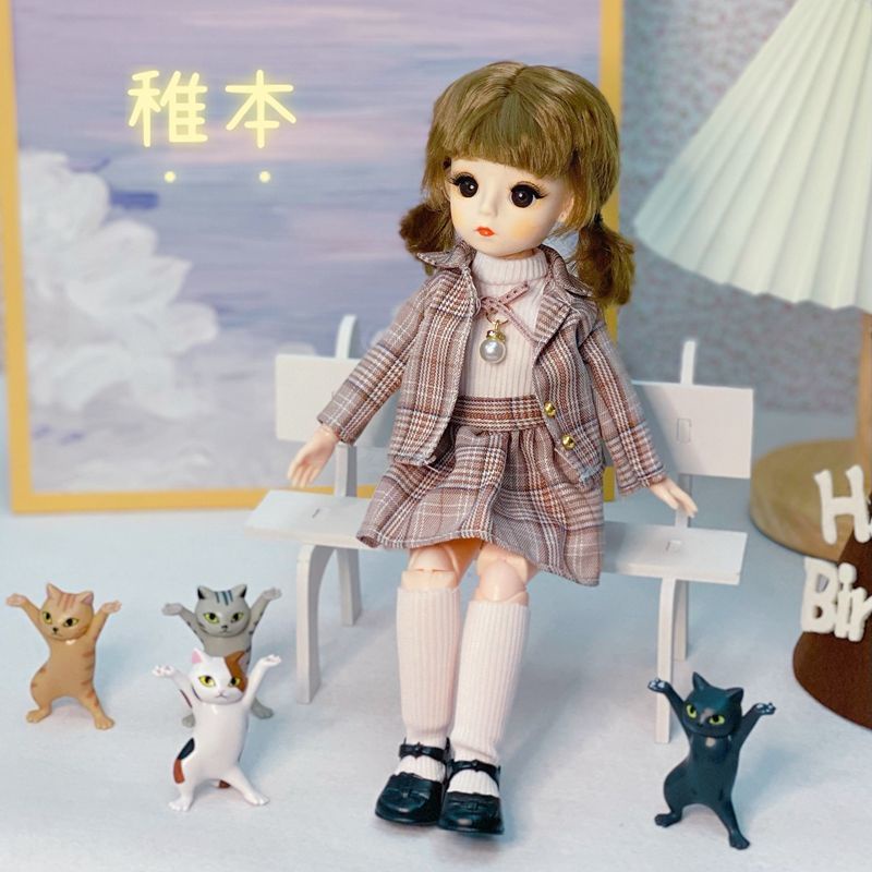 Búp Bê Barbie 3D 6 Điểm Kích Thước 30Cm