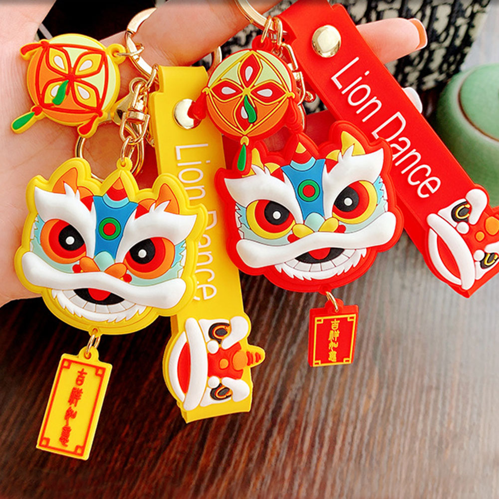 Dây Móc Khóa Đôi Hình Sư Tử Đáng Yêu