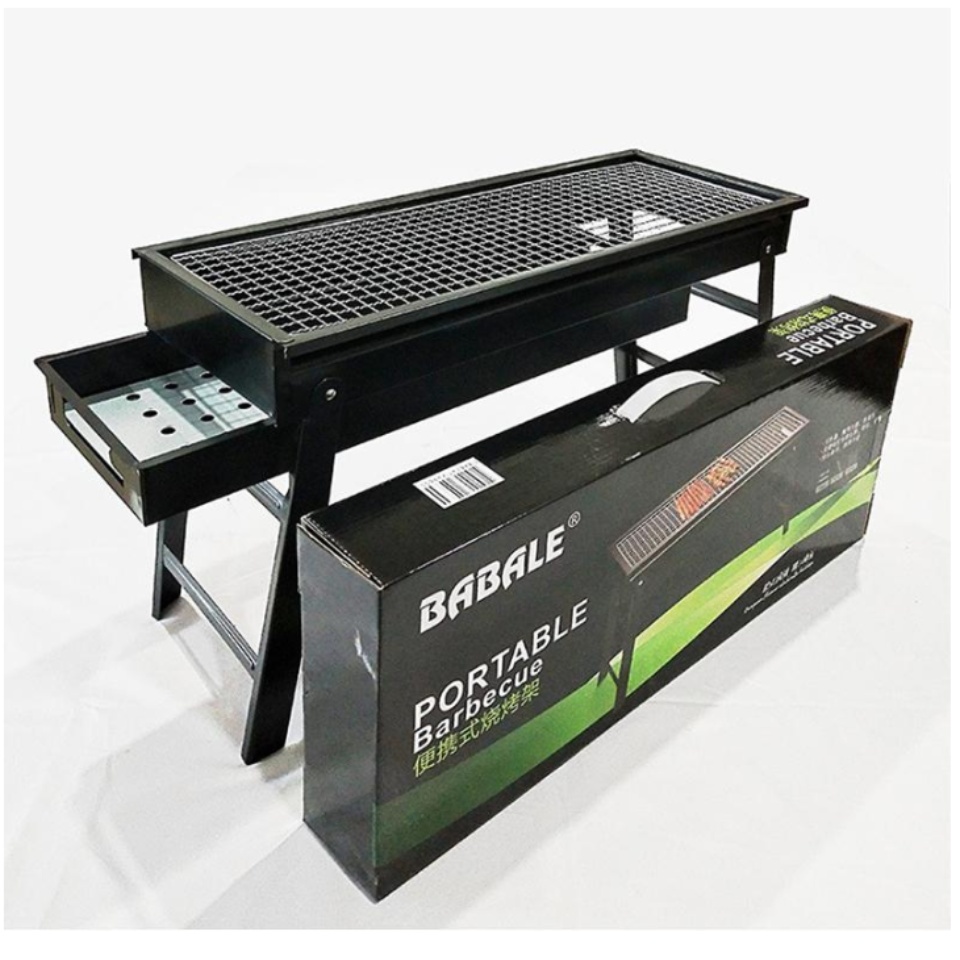 Bếp nướng than hoa mini kèm vỉ nướng Bếp nướng ngoài trời cao cấp nhỏ gọn tiện ích, bếp nướng BBQ
