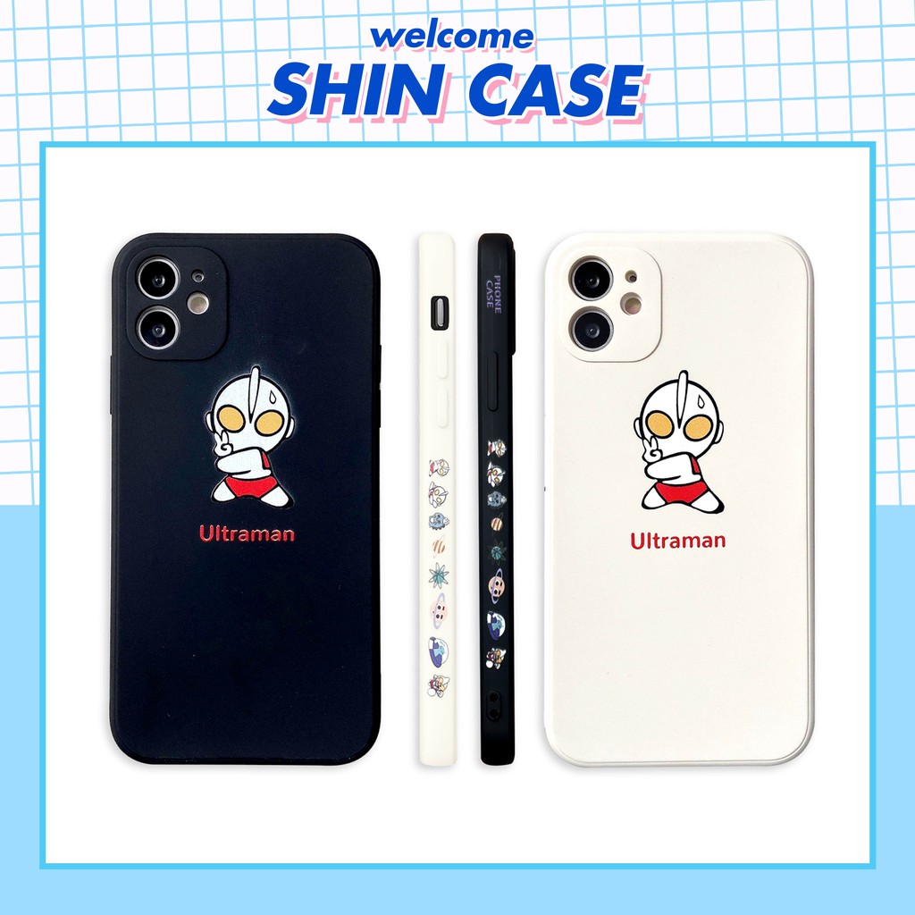 Ốp lưng iphone Ultra man cạnh vuông in hình viền 5/5s/6/6plus/6s/6splus/7/7plus/8/8plus/x/xs/11/12/pro/max/plus/promax