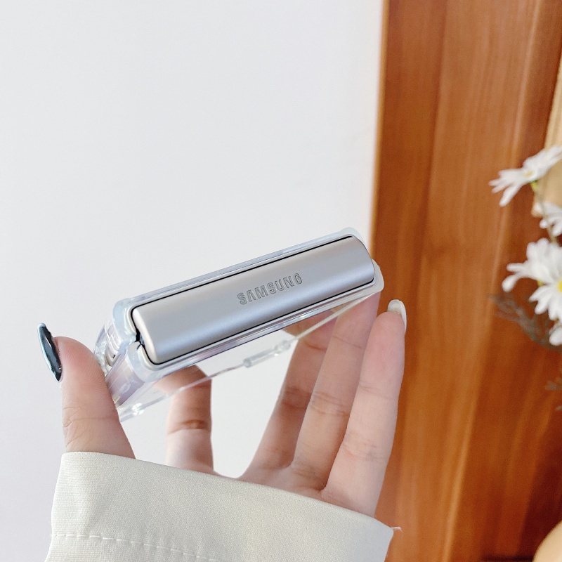 Ốp điện thoại chống rơi tráng gương dạng gập cho Samsung Galaxy Z Flip 3