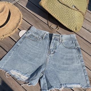 quần short jeans cạp cao QB253 LOLLIE STUDIO
