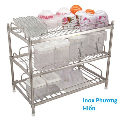 Kệ chén inox 4 tầng