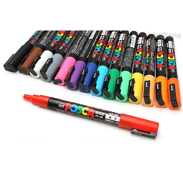 Bút vẽ trên nhiều chất liệu Uni Posca Paint Marker PC-3M