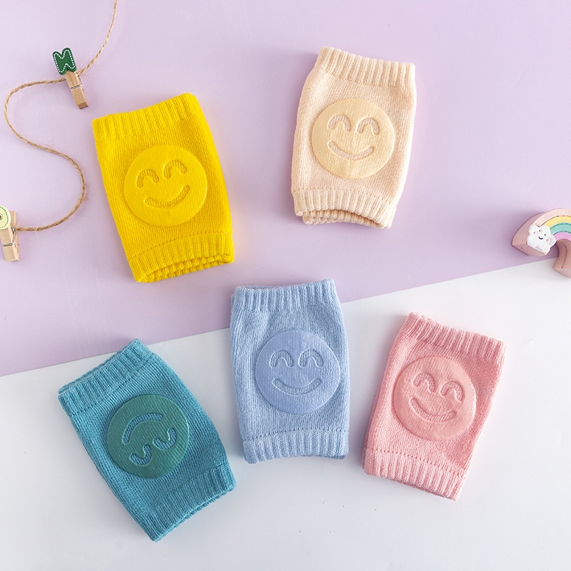 Tất đệm bảo vệ đầu gối bằng cotton mềm nhiều lớp chống ngã in hình thú vật hoạt hình kiểu mùa hè cho em bé