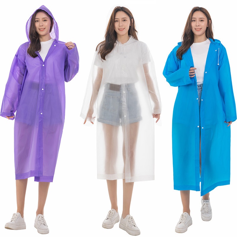Áo mưa trùm màu sắc trẻ trung cá tính, chất liệu EVA bền đẹp