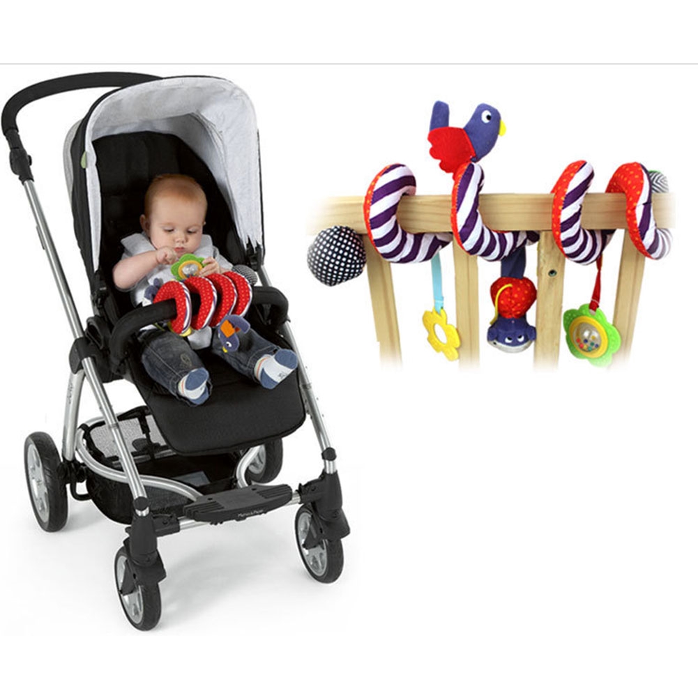 Super soft cute baby infant toys, animal circled stroller rattle toy