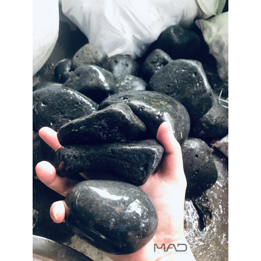 Đá Cuội đen lỗ