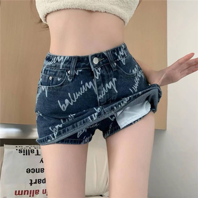 Cocory vn Quần Jeans Giả Váy Thời Trang Dành Cho Nữ
