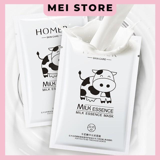 Mặt Nạ Sữa Bò HOME'R Milk Essence Dưỡng Trắng Da