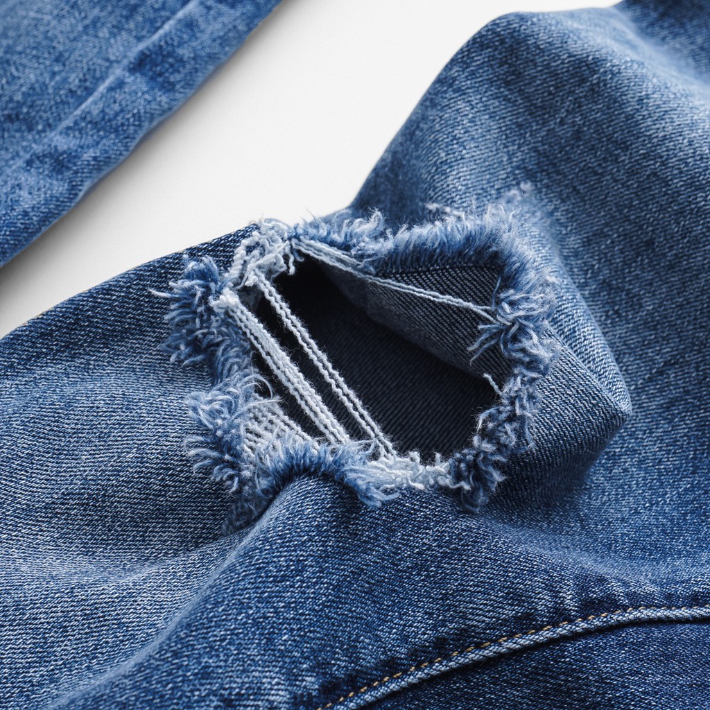 𝐐𝐮𝐚̂̀𝐧 𝐉𝐞𝐚𝐧𝐬 rách gối - Quần bò nam co giãn dễ phối đồ, phong cách 2021 - Thời trang nam PAPAZI | BigBuy360 - bigbuy360.vn