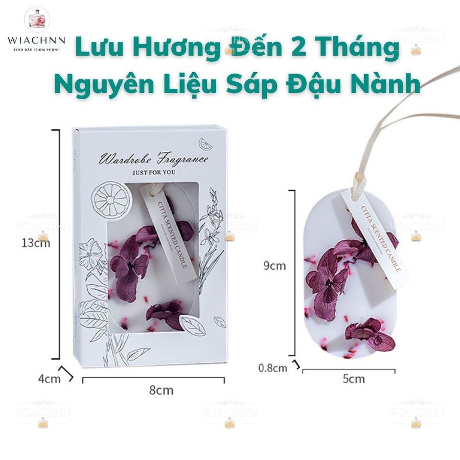 Sáp Thơm Hoa Khô Cỏ 4 Lá May Mắn Giáng Sinh Treo Tủ Quần Áo Phòng Bàn Làm Việc Làm Quà Tặng ST4T