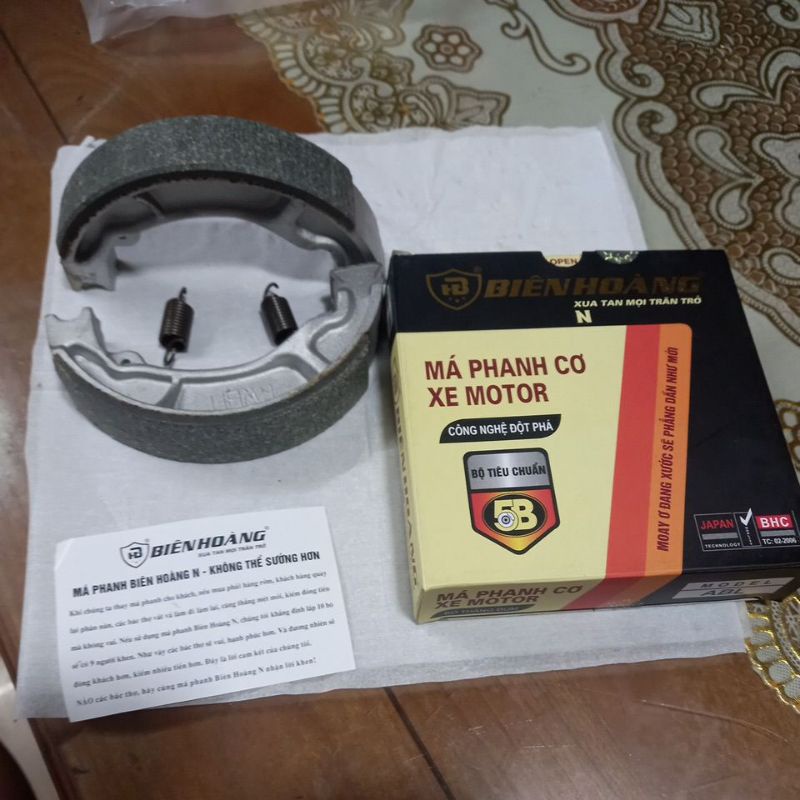Bộ má phanh sau Airblade , lead , vision , click , vario ,thương hiệu Biên Hoàng