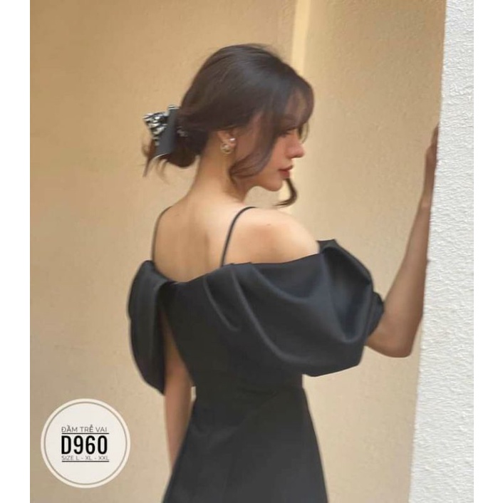 Đầm Trễ Vai Tay Phồng