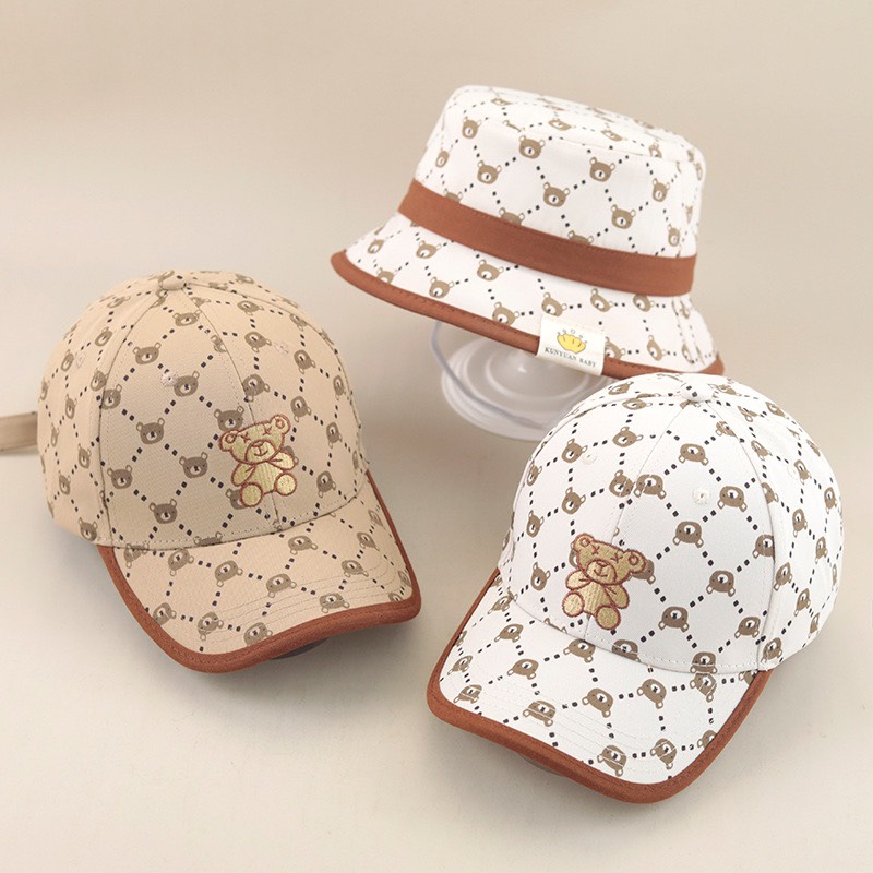 Mũ Lưỡi Trai Cho Bé Siêu Ngầu Họa Tiết Gấu