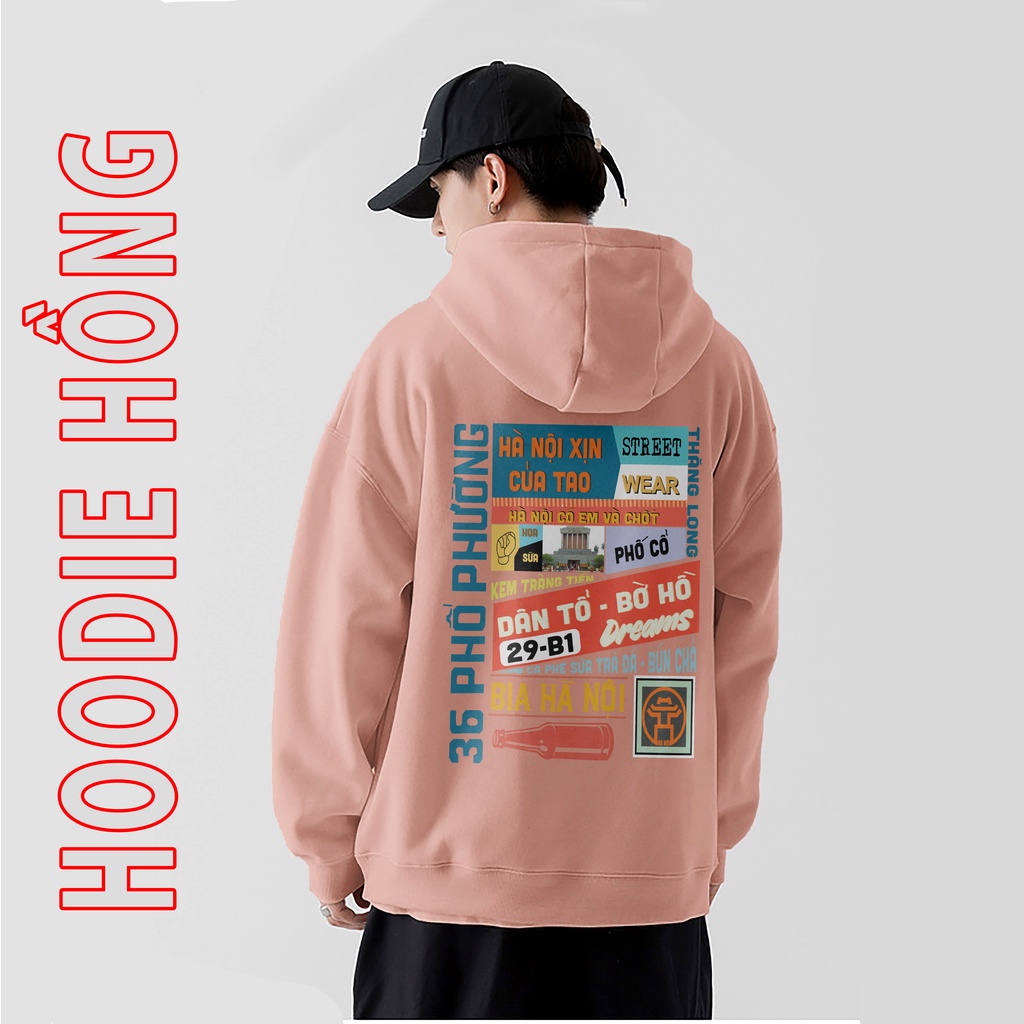 Áo hoodie nỉ bông nam nữ - áo mũ hoodie thu đông phong cách ulzzang nhiều màu chất nỉ bông dày đẹp HD4