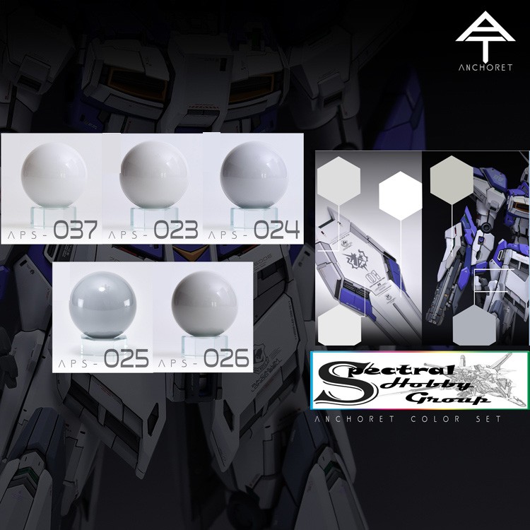 Sơn mô hình Anchoret 067 - 071 HI Nu paint color Light White / Gray series