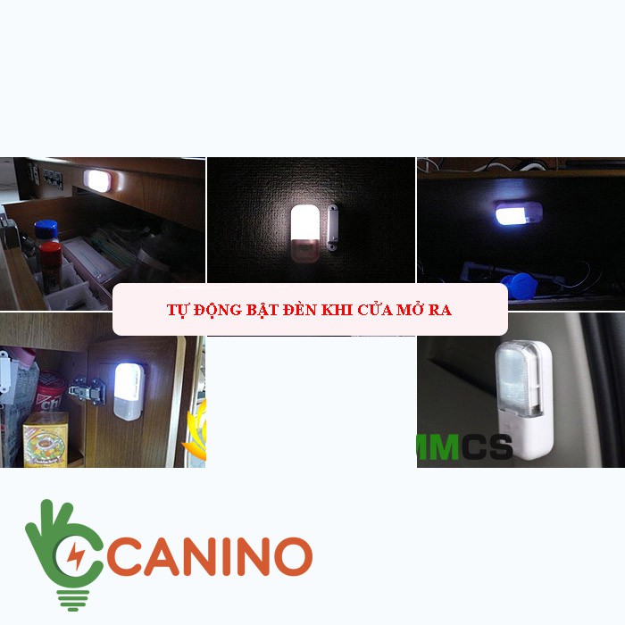 Combo 3 đèn cảm biến cửa mở mini Canino (lỗi 1 đổi 1 trong 7 ngày)