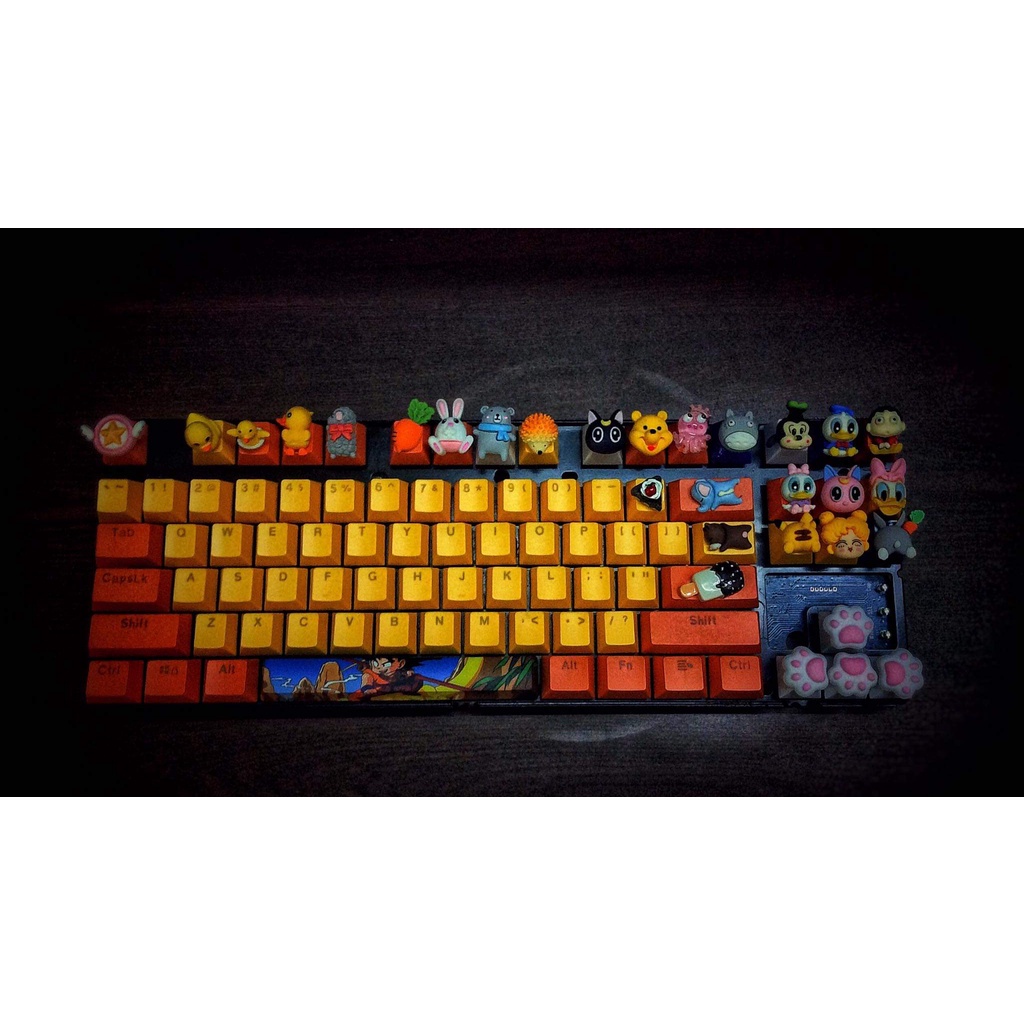 Nút lẻ bàn phím cơ, keycap mặt nhân vật cute