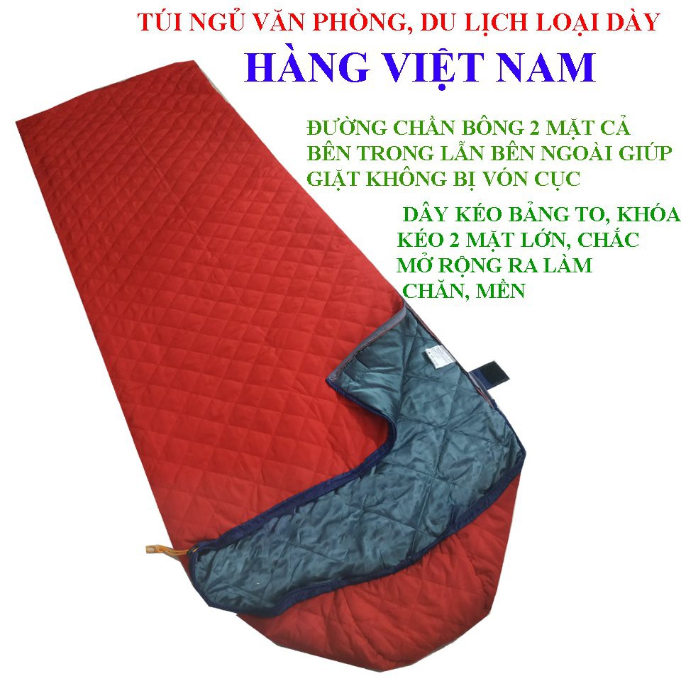 Túi ngủ văn phòng, du lịch loại dày 1KG