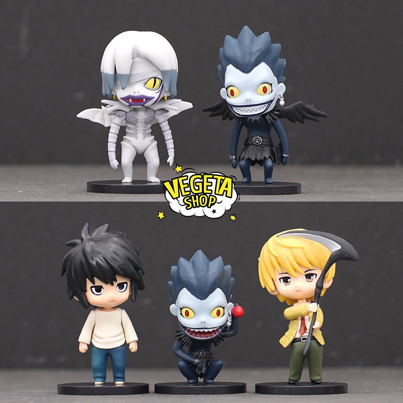 Mô hình Death Note - Yagami Raito Light Kira Tử thần Ryuk Shinigami Rem L Lawliet - Cao khoảng 10cm - Bán lẻ
